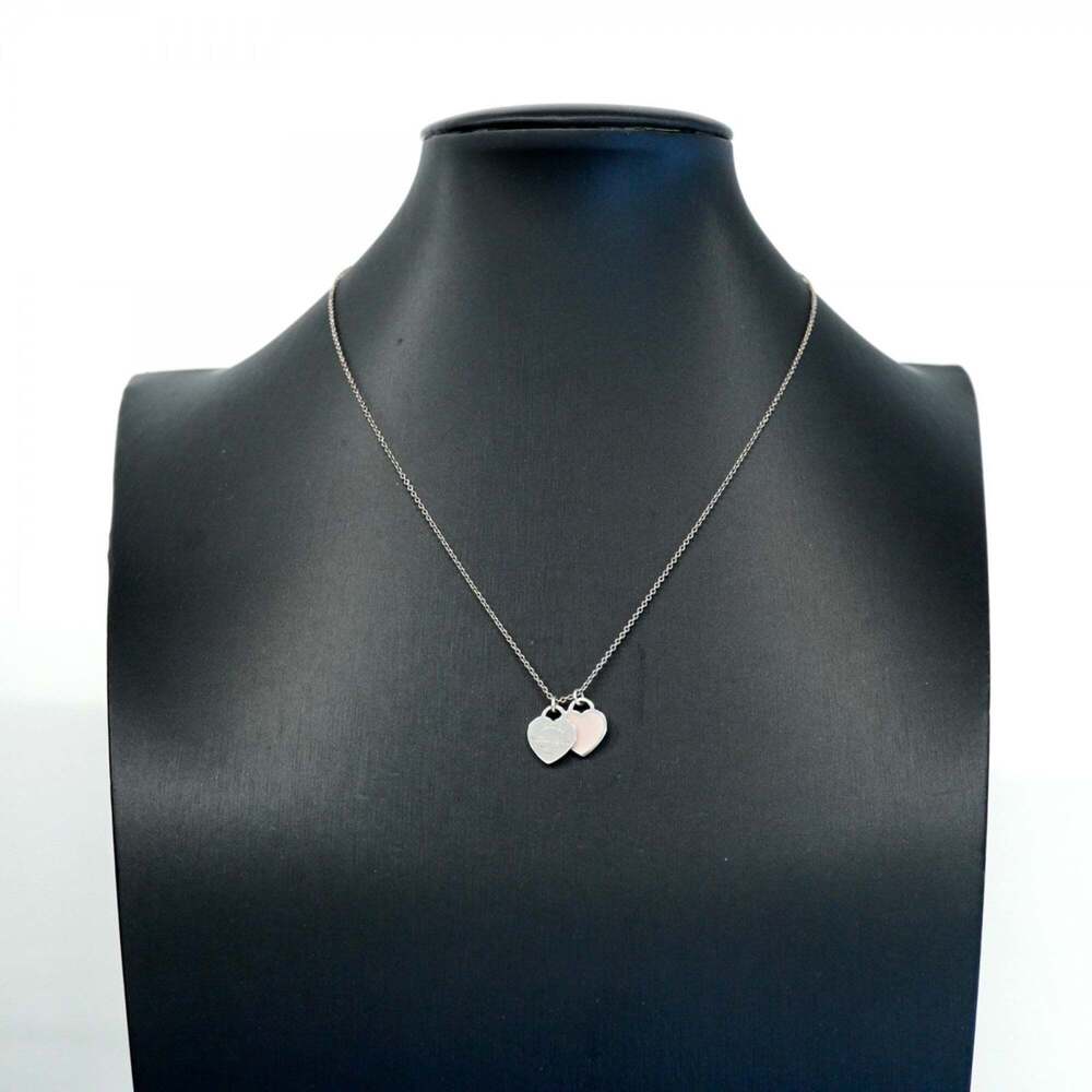 Tiffany & Co. Return to Heart Necklace, Sterling Silver 925, Pink, Women's - Picture 7 of 7